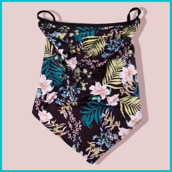 LAST ONE‼️ Tropical Floral Mask Scarf w/ Ear Loops - Picture 2 of 8